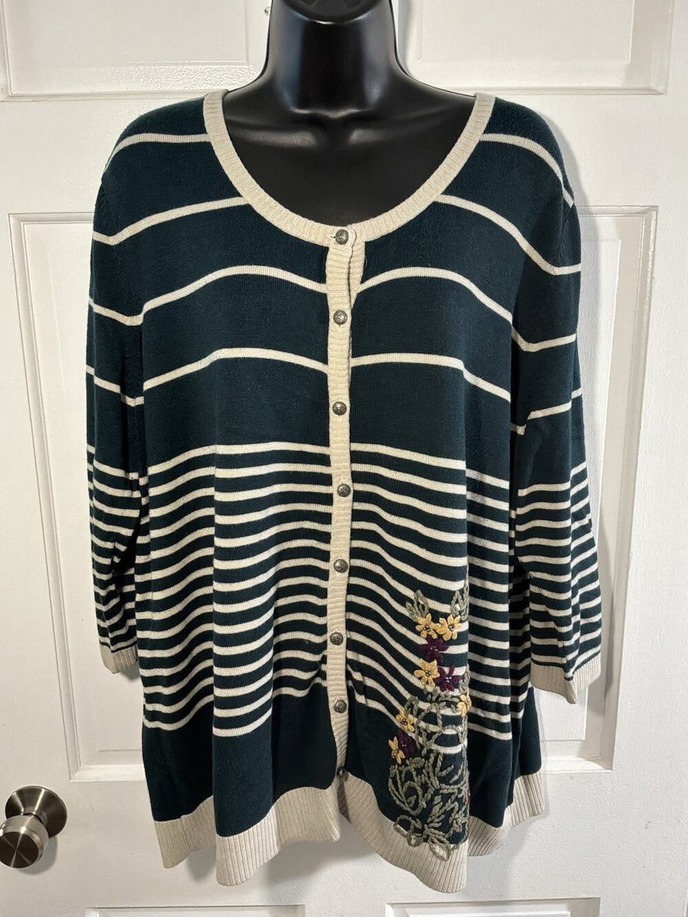 Ladies CJ Banks Cardigan Sweater Size 3X